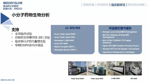 美迪西药代动力学与生物分析